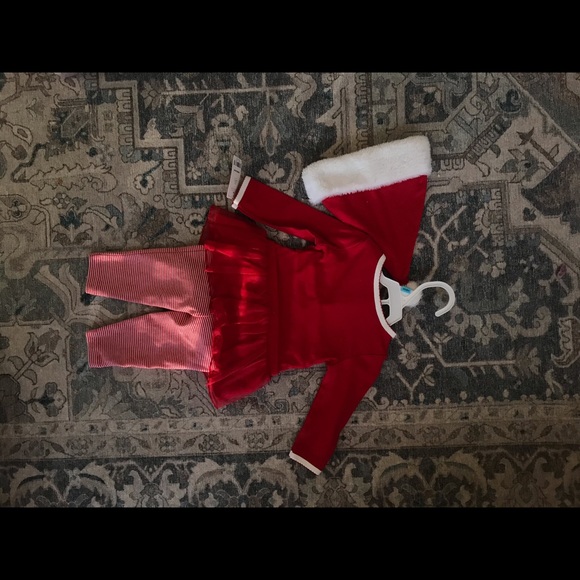NEW 6M Santa baby girl 3 piece set - Picture 2 of 3